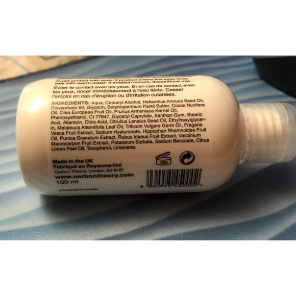 Carbon Theory Moisturizer Vitamin E & Tea Tree Oil 100ml Vegan Cruelty-Free - Picture 4 of 6